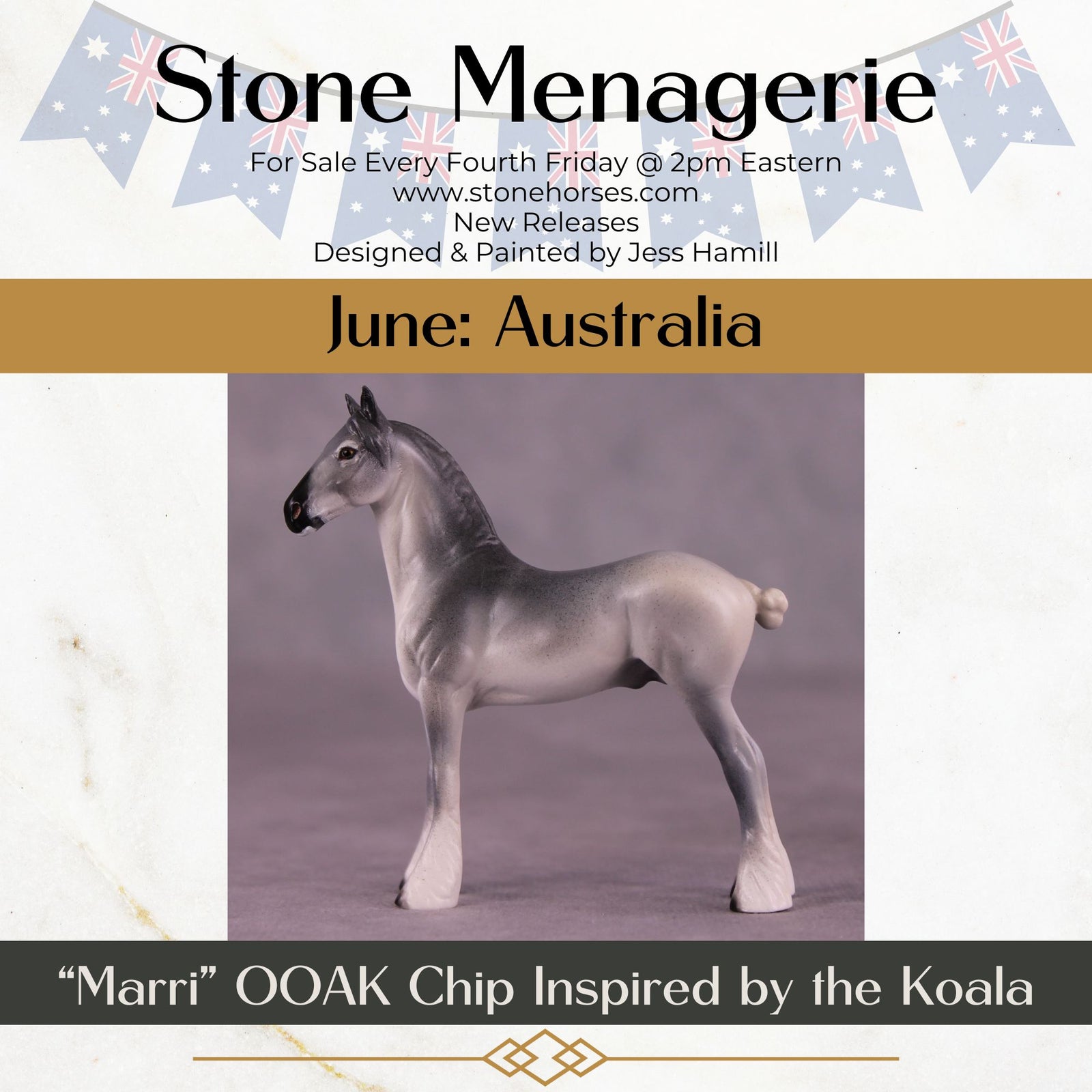 "Marri" OOAK Draft Chip by Jess Hamill MS25