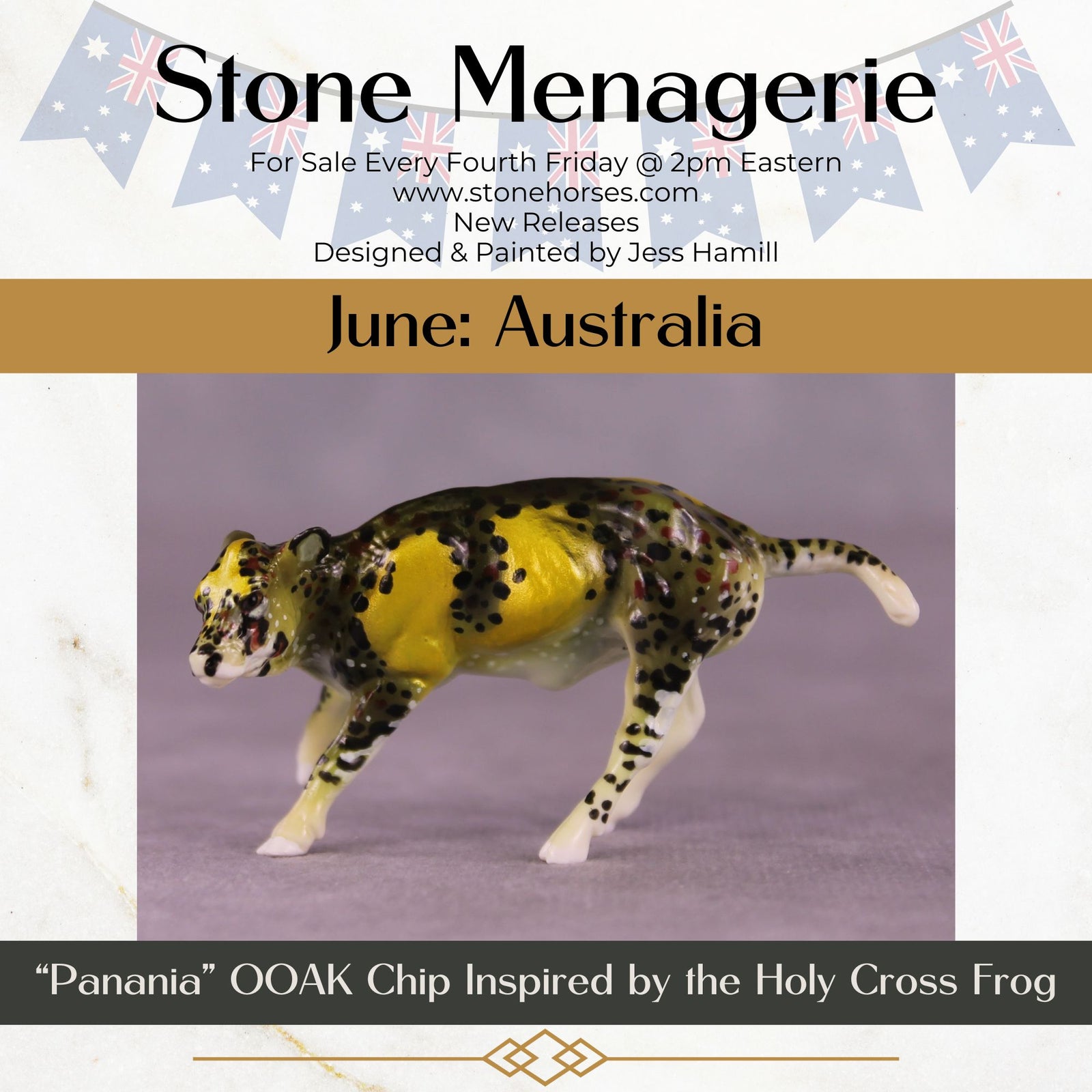 "Panania" OOAK Calf Chip by Jess Hamill MS25