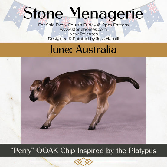 "Perry" OOAK Calf Chip by Jess Hamill MS25