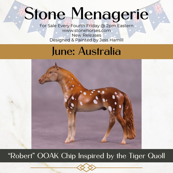 "Robert" OOAK Andalusian Chip by Jess Hamill MS25