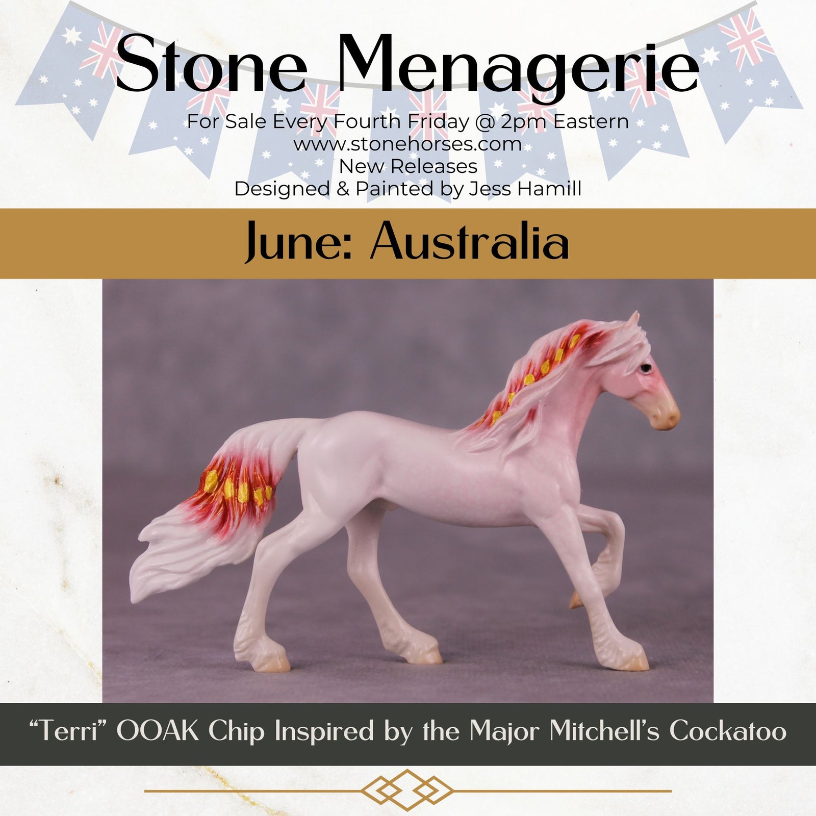 "Terri" OOAK Friesian Chip by Jess Hamill MS25