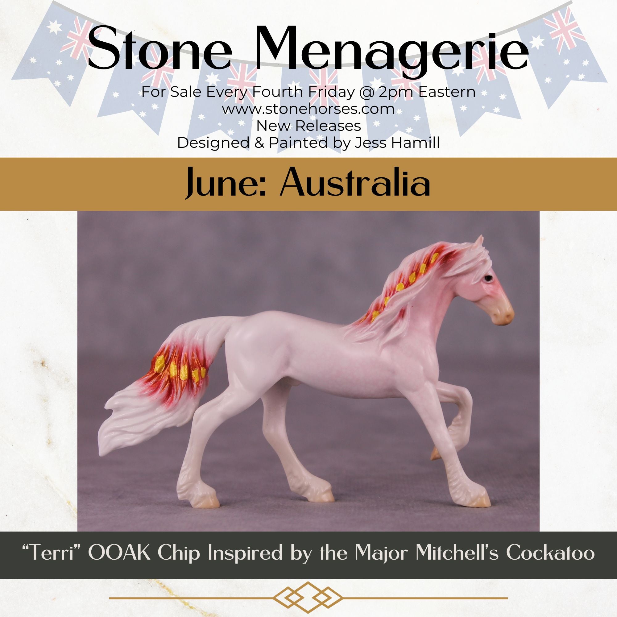 "Terri" OOAK Friesian Chip by Jess Hamill MS25