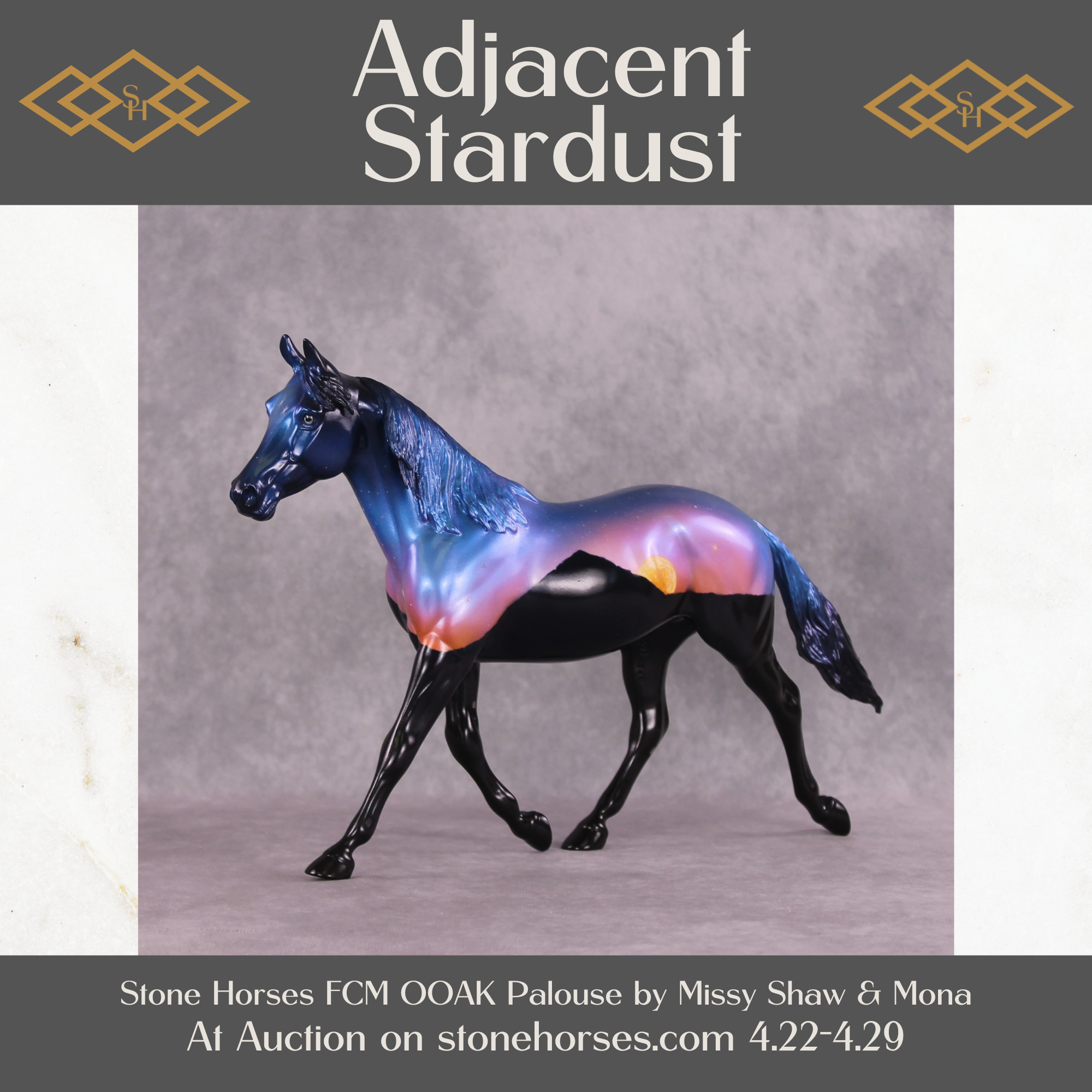 "Adjacent Stardust" NO FINISH CHANGES OOAK FCM Palouse by Missy Shaw POS INVENTORY