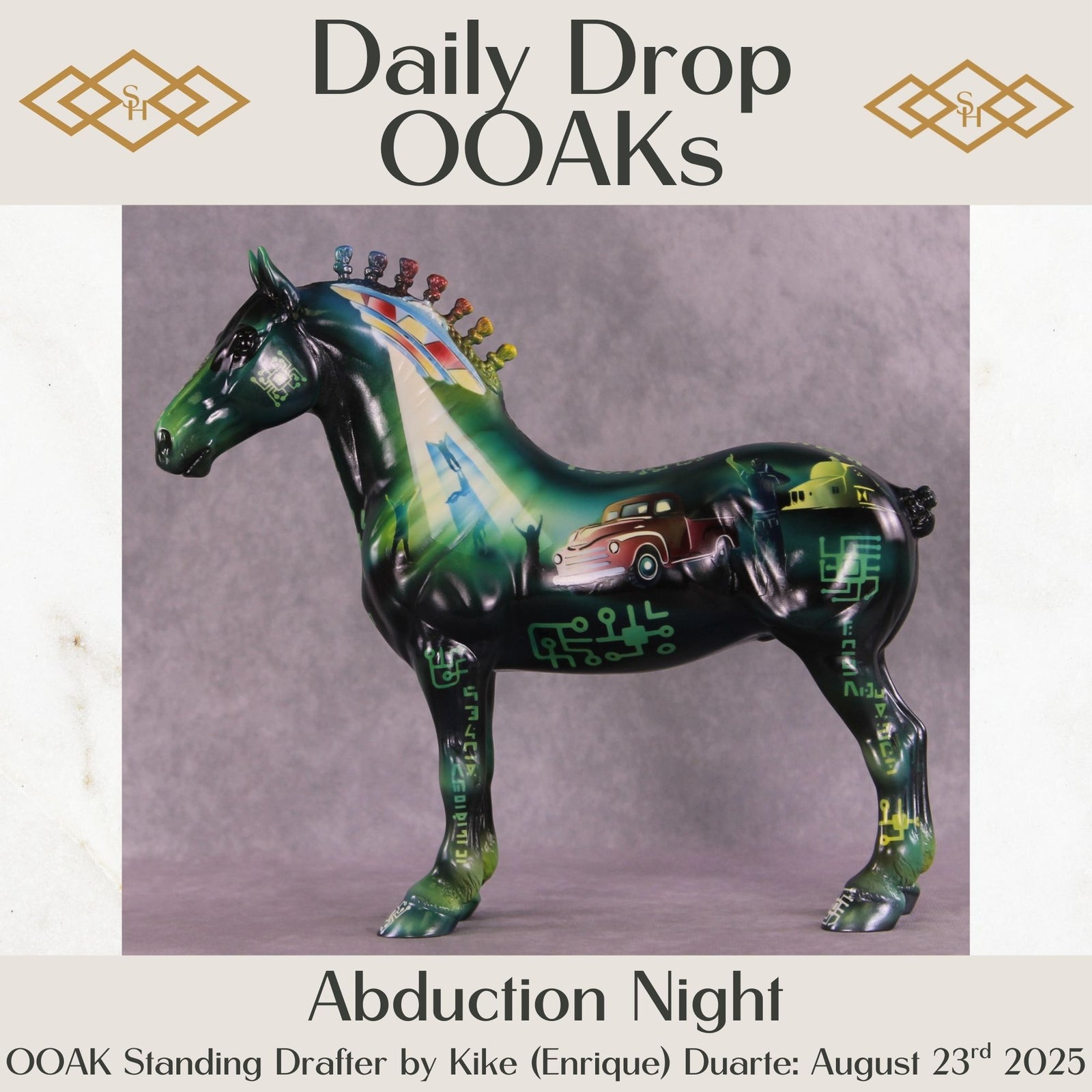 Abduction Night OOAK Standing Drafter by Kike (Enrique) Duarte DDOOAKs25