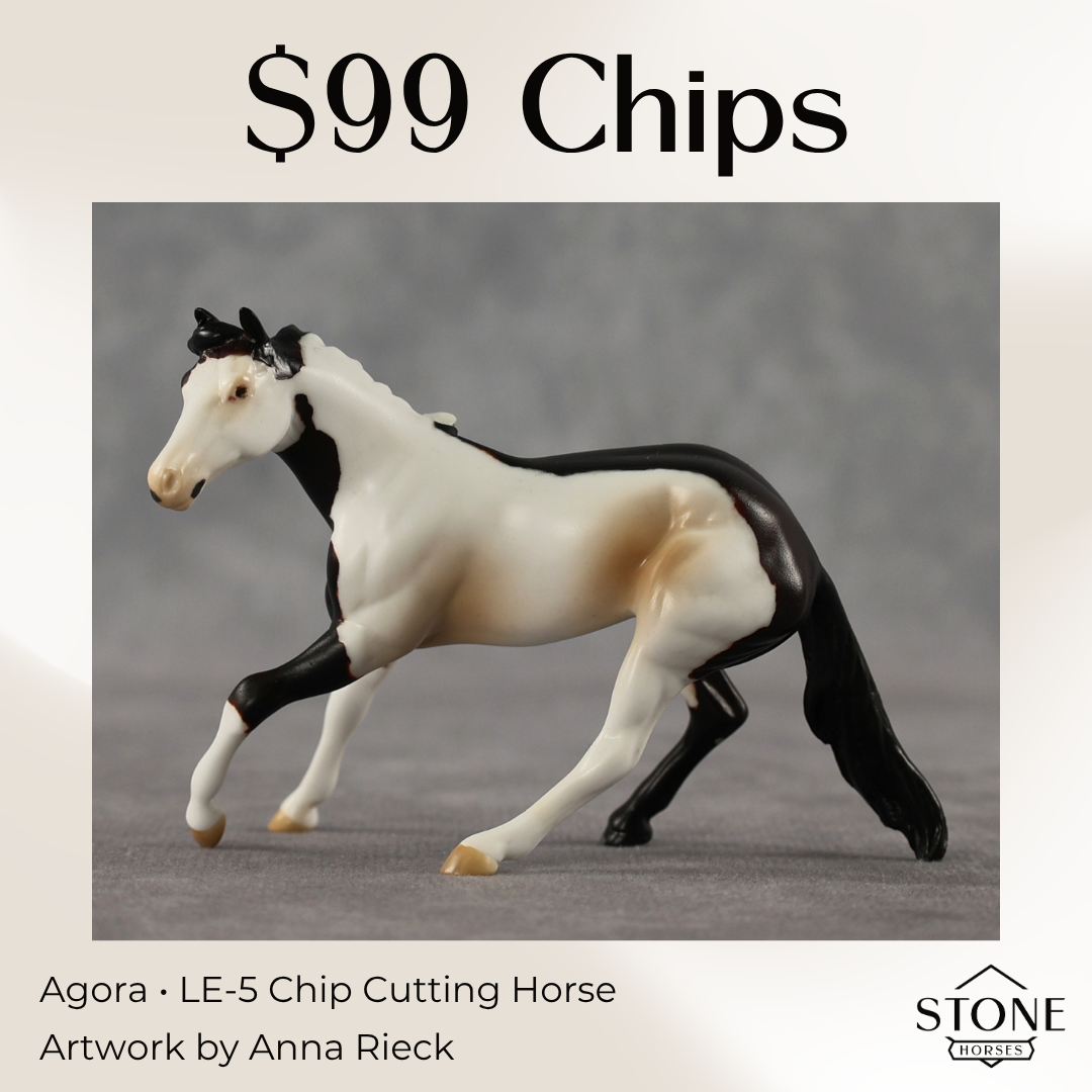 Agora LE-5 Chip Cutting Horse by Anna Rieck April $99 Chips