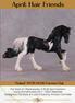 "Galant" OOAK EFCM Friesian Chip By Kristen Cermele - April GemStones Series