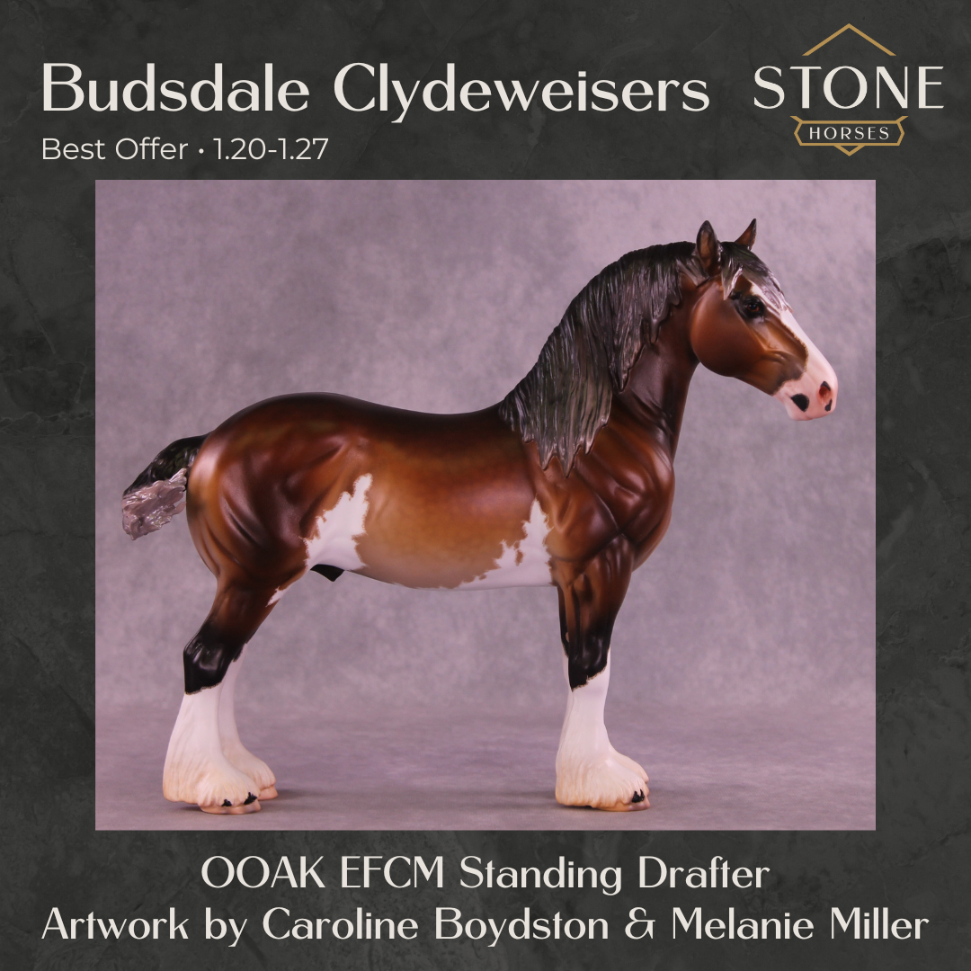 Budsdale Clydeweisers OOAK EFCM Standing Drafter by Caroline Boydston &amp; Mel Miller Best Offer 1.20.2026