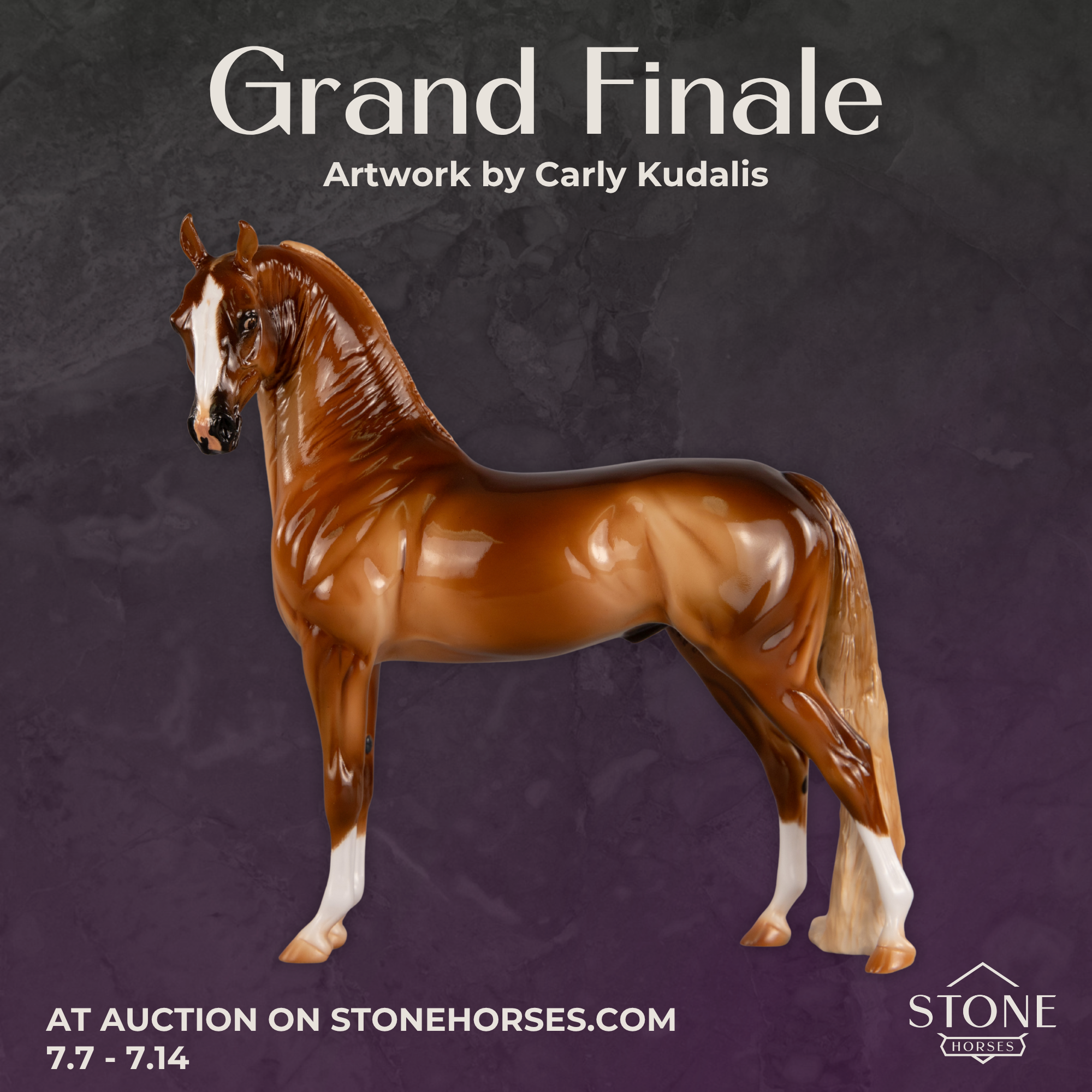 Grand Finale OOAK EFCM Arabian Stallion by Carly Kudalis EQ26
