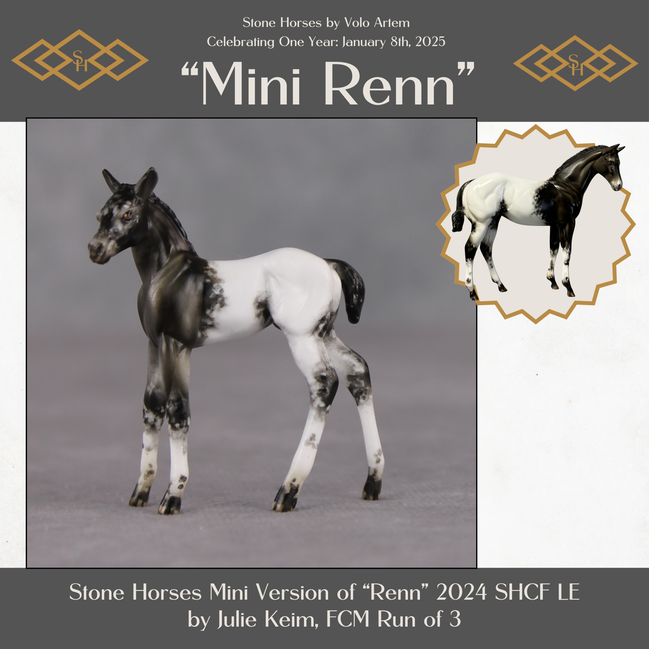 "Mini Renn" LE-3 Appaloosa Foal Chip By Julie Keim-Secret Surprise Chip Drop
