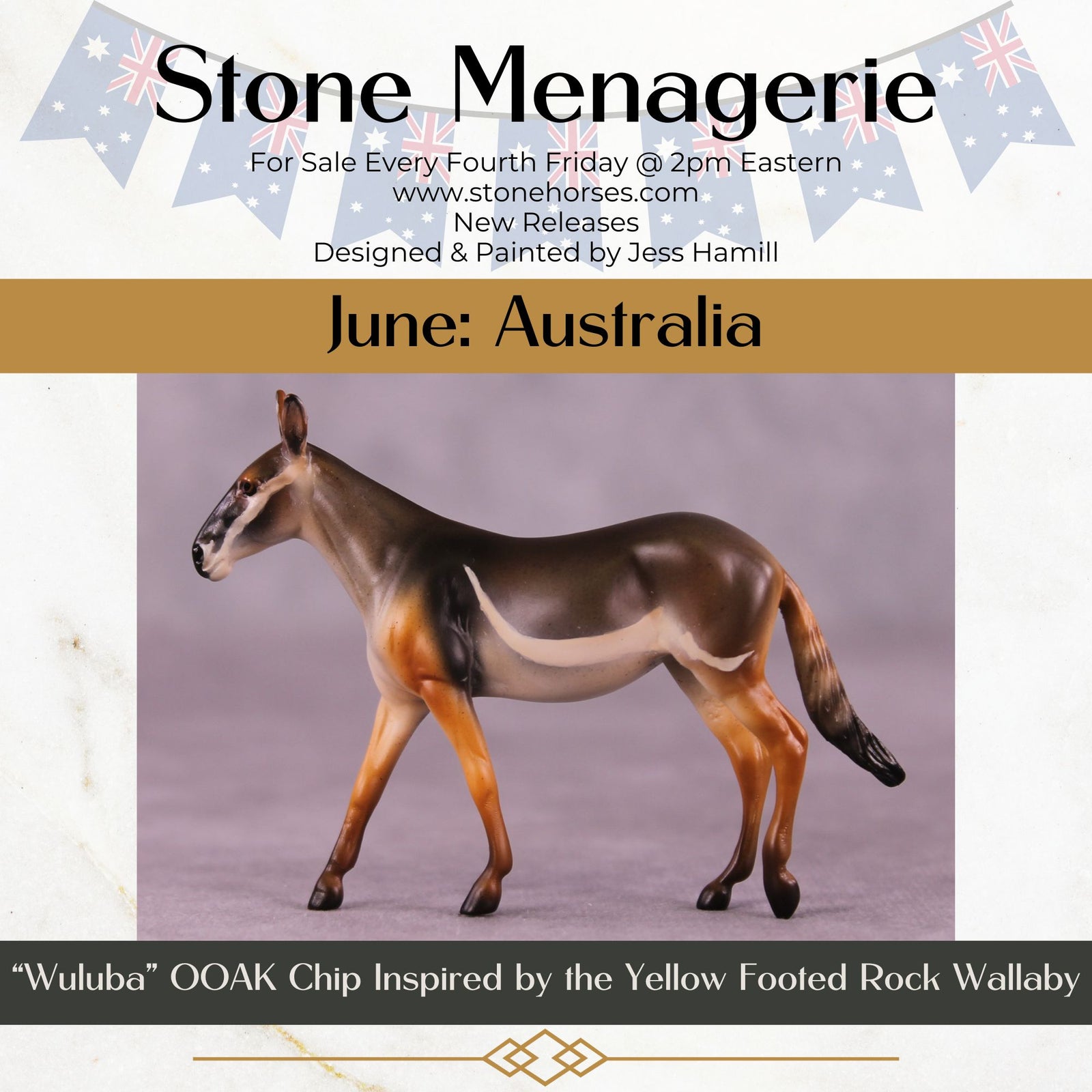 "Wuluba" OOAK Mule Chip by Jess Hamill MS25