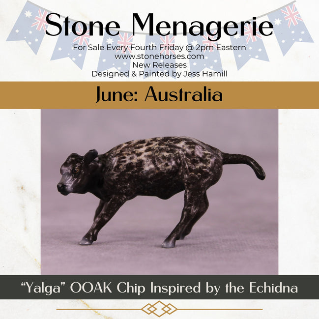 "Yalga" OOAK Calf Chip by Jess Hamill MS25
