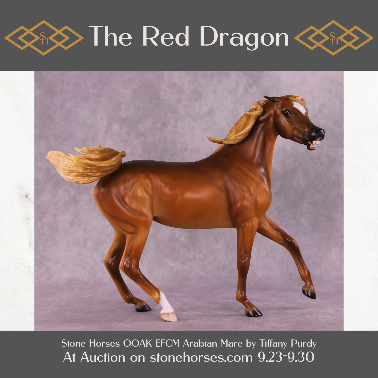 The Red Dragon OOAK EFCM Arabian Mare by Tiffany Purdy SS925