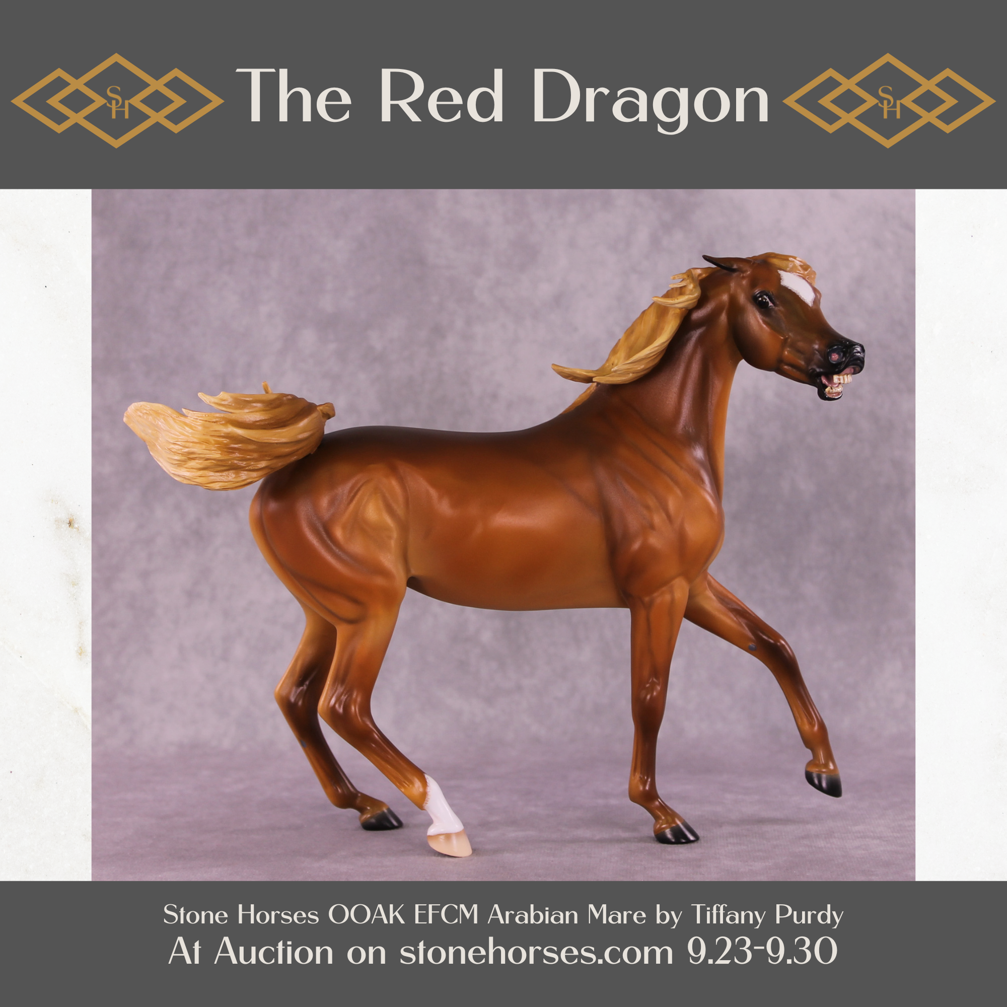 The Red Dragon OOAK EFCM Arabian Mare by Tiffany Purdy SS925