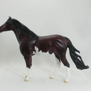BITTER SPIRIT - OOAK Red Bay Pinto Mustang Model Horse  -5/15