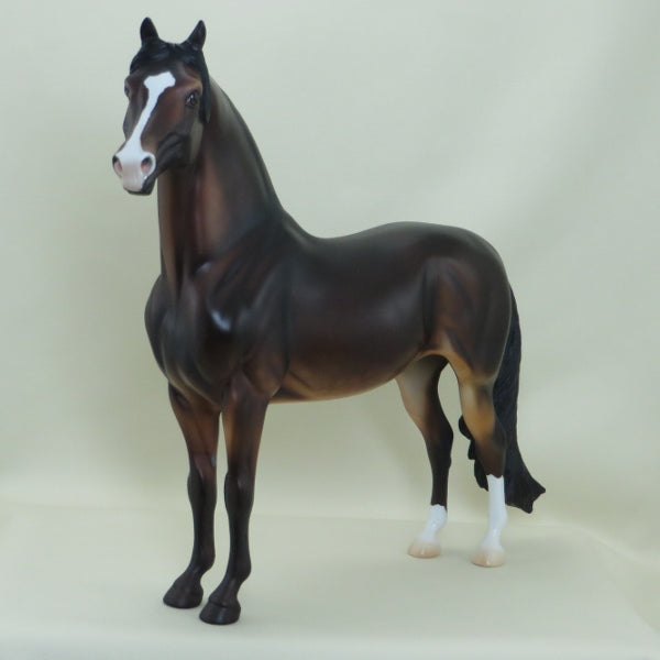 DEAR VIENNA - LE4 Dapple Seal Bay Morgan Model Horse - 3/15