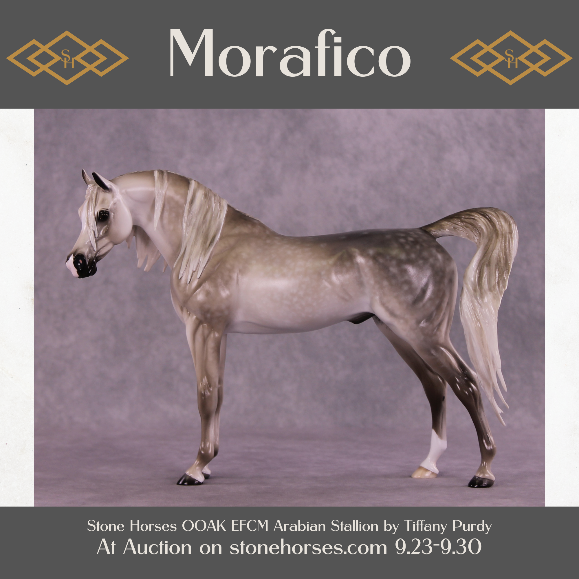 Morafico OOAK EFCM Arabian Stallion by Tiffany Purdy SS925
