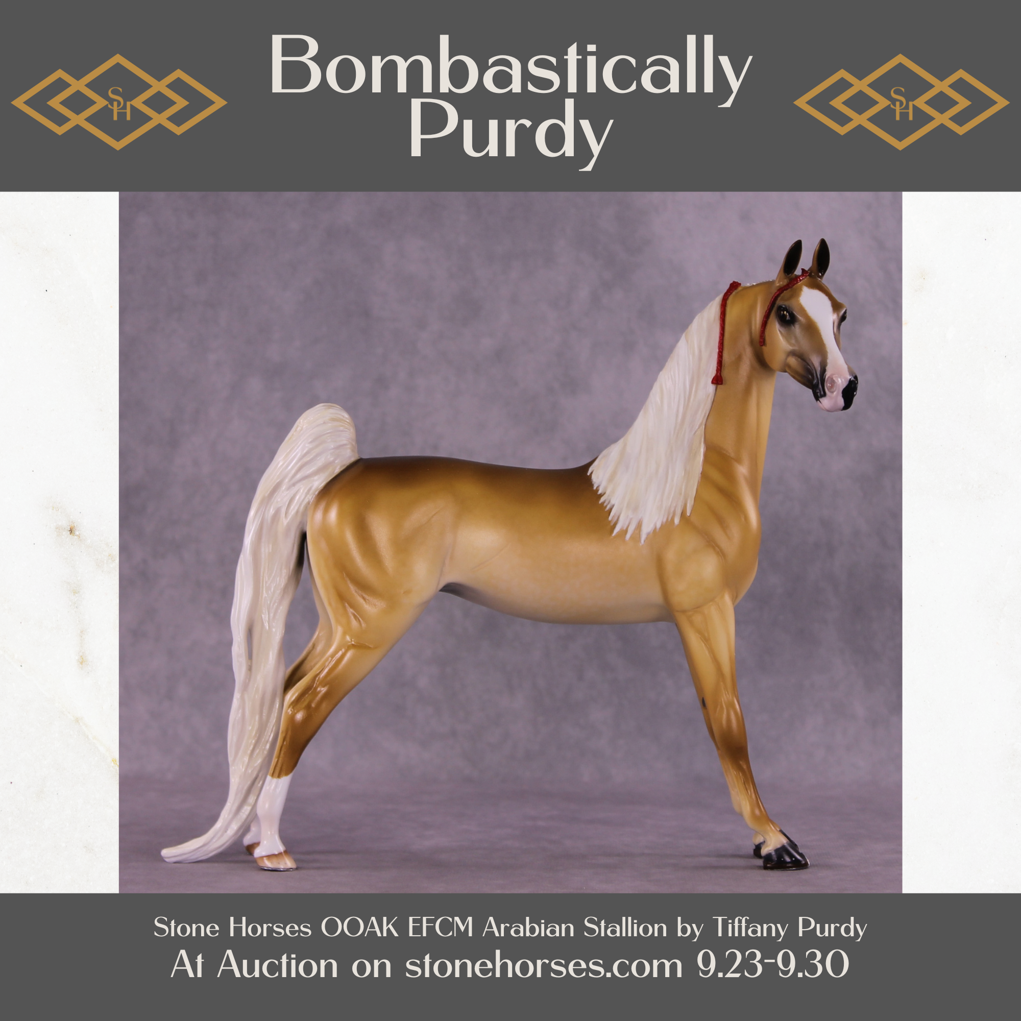Bombastically Purdy OOAK EFCM Arabian Stallion by Tiffany Purdy SS925