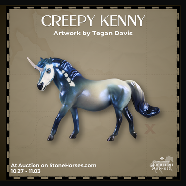 Creepy Kenny OOAK FCM Chip Pony by Tegan Davis & Melanie Miller MM26