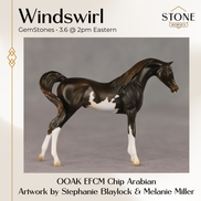 Windswirl OOAK EFCM Chip Arabian by Stephanie Blaylock & Melanie Miller GS26