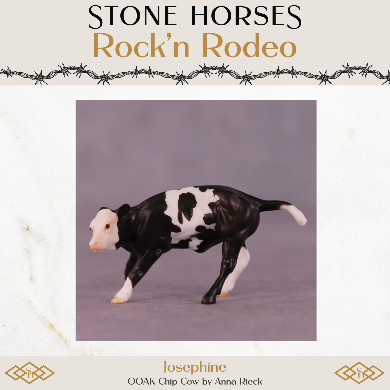 Josephine OOAK Chip Cow by Anna Rieck Special Chip Drop