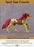 "Gilded" OOAK EFCM Unicorn Friesian Chip By Kristen Cermele - April GemStones Series