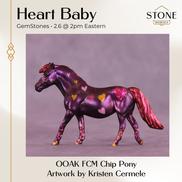 Heart Baby OOAK FCM Chip Pony by Kristen Cermele GS26
