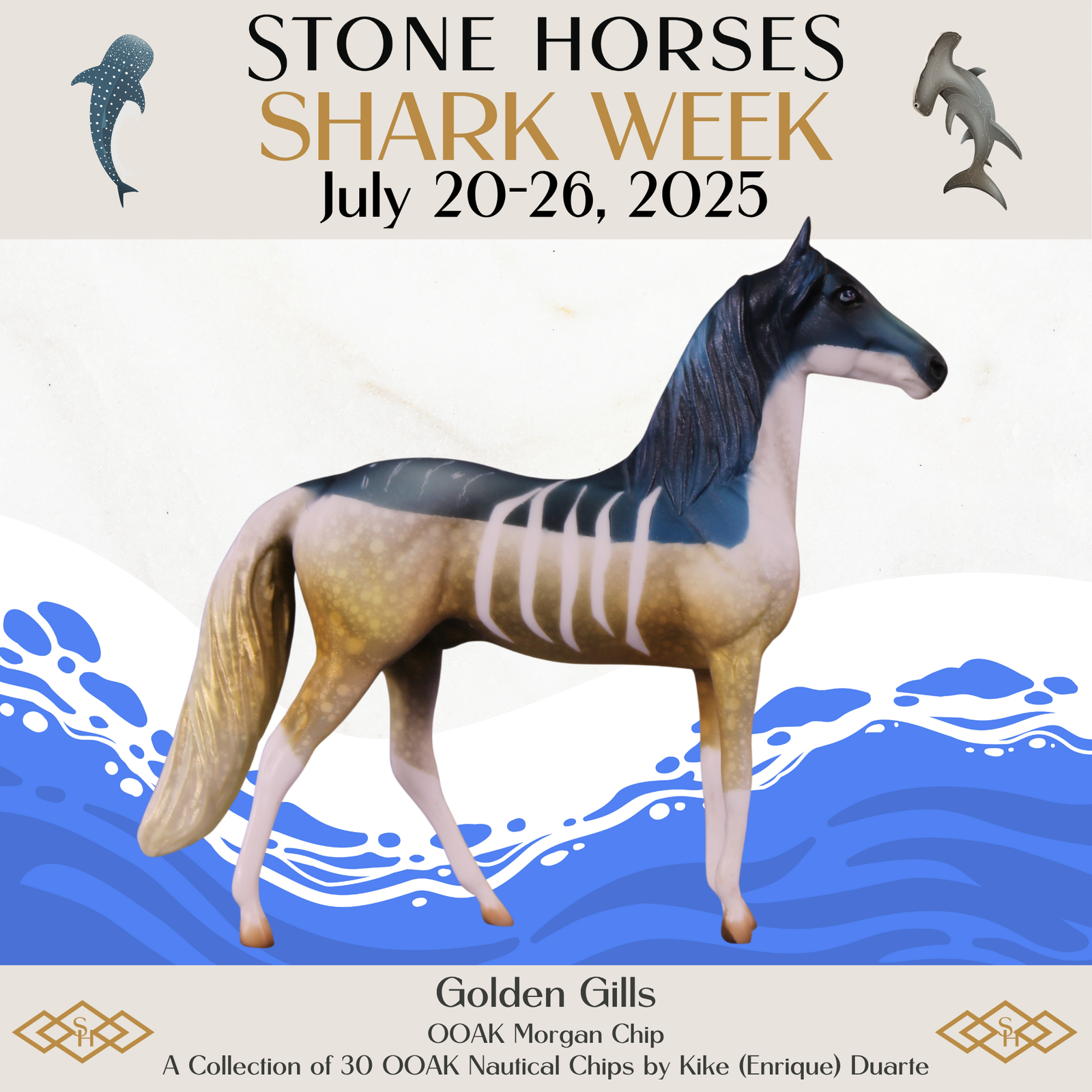 Golden Gills OOAK Morgan Chip by Kike Duarte SCD25