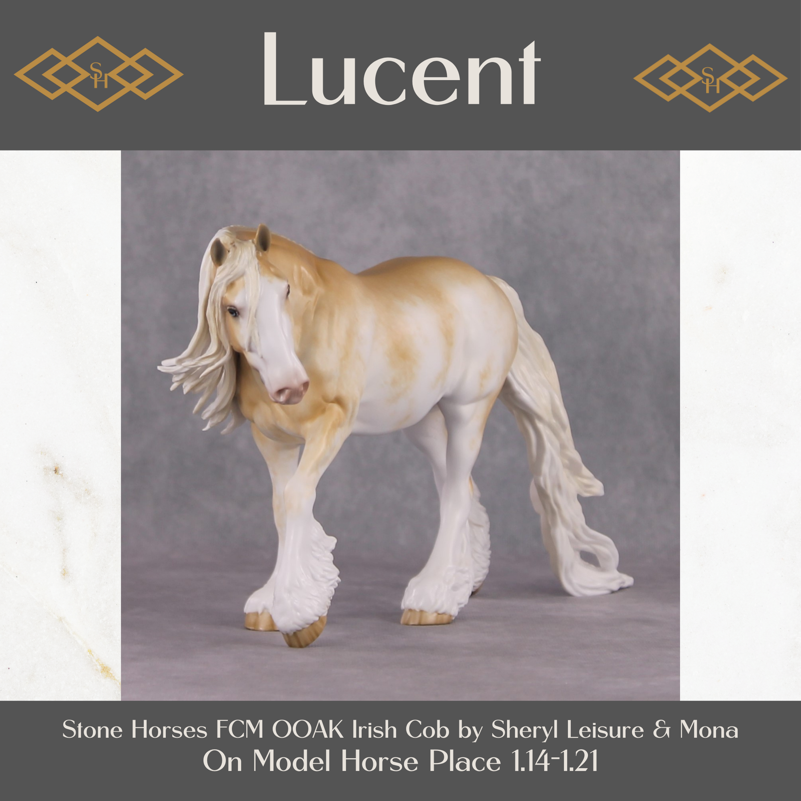 "Lucent" OOAK Blonde Sabino Irish Cob By Sheryl Leisure & Mona Best Offer 1/21/25