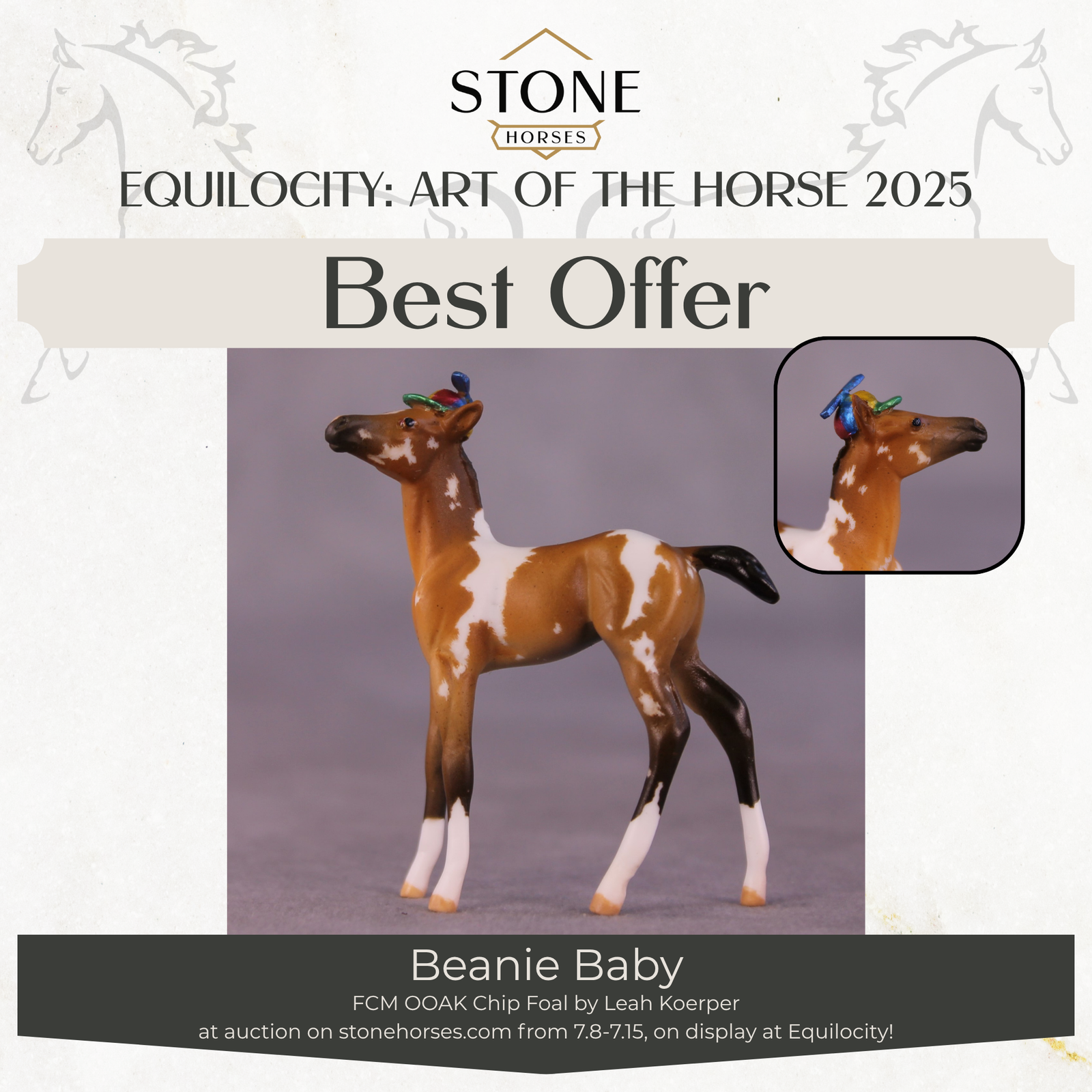 "Beanie Baby" OOAK FCM Foal Chip by Leah Koerper Best Offer EQ25 07/15/25