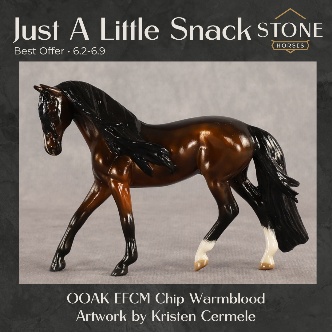 Just A Little Snack OOAK EFCM Chip Warmblood by Kristen Cermele Best Offer 6.2.2026