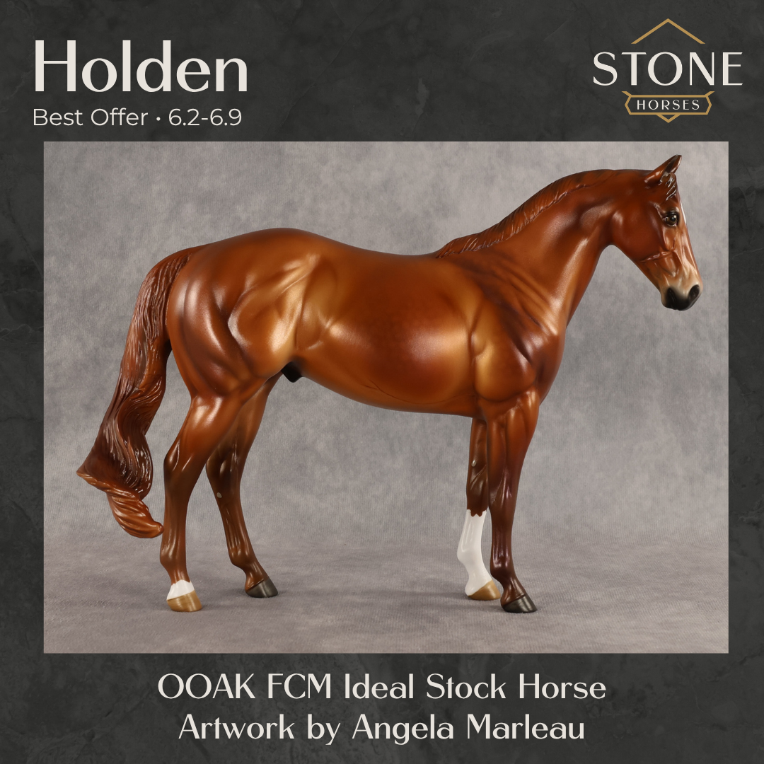 Holden OOAK FCM Ideal Stock Horse by Angela Marleau Best Offer 6.2.2026
