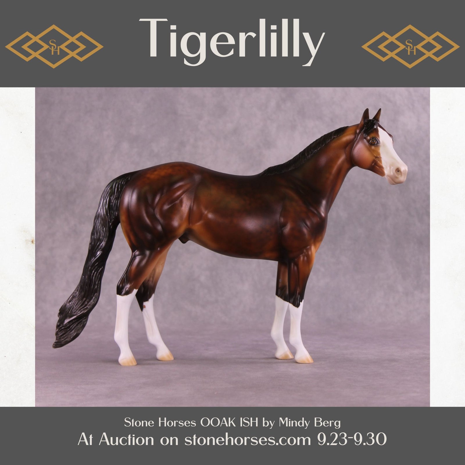 Tigerlilly OOAK Ideal Stock Horse by Mindy Berg Best Offer 9/30/25
