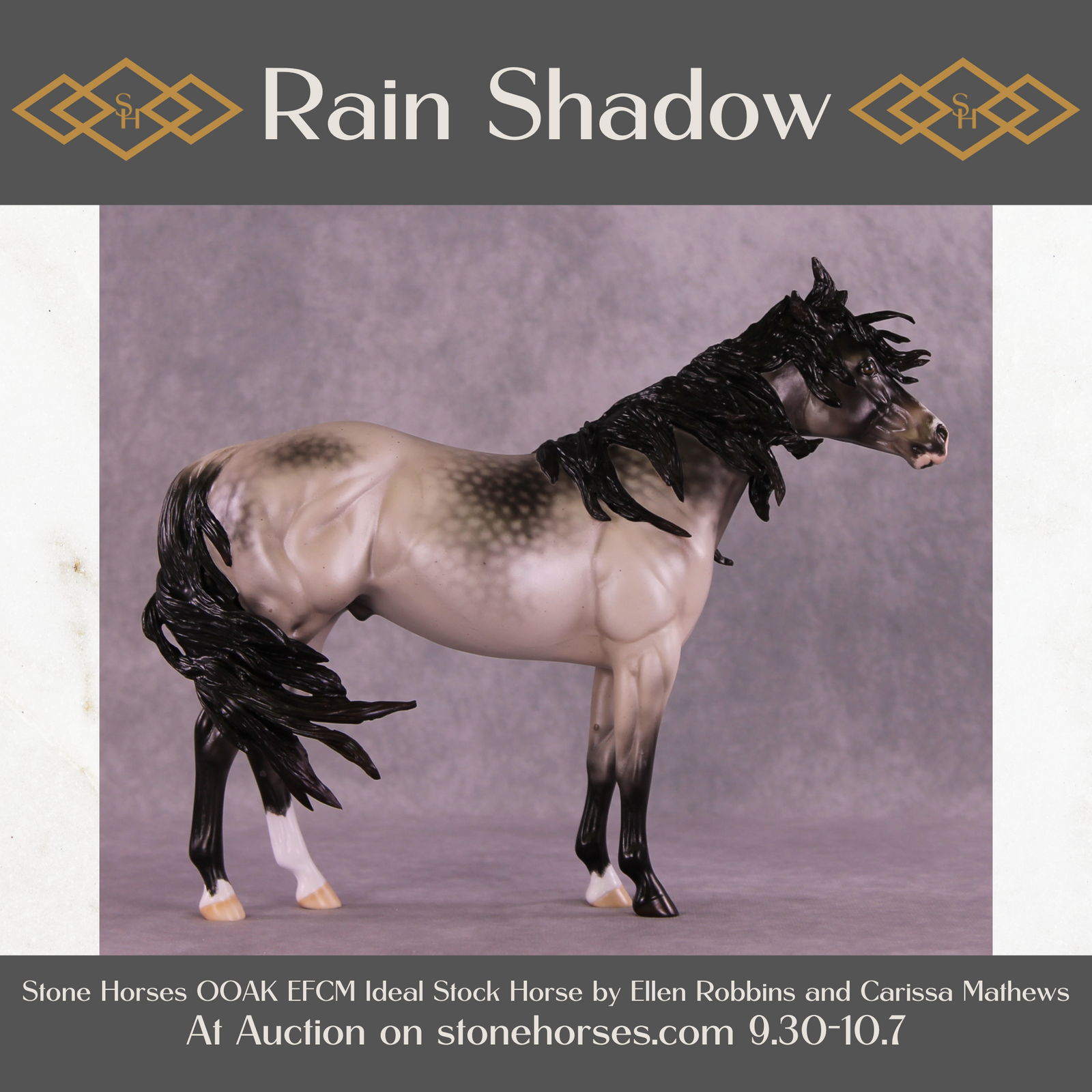 Rain Shadow OOAK EFCM Ideal Stock Horse by Ellen Robbins Best Offer 10/7/25