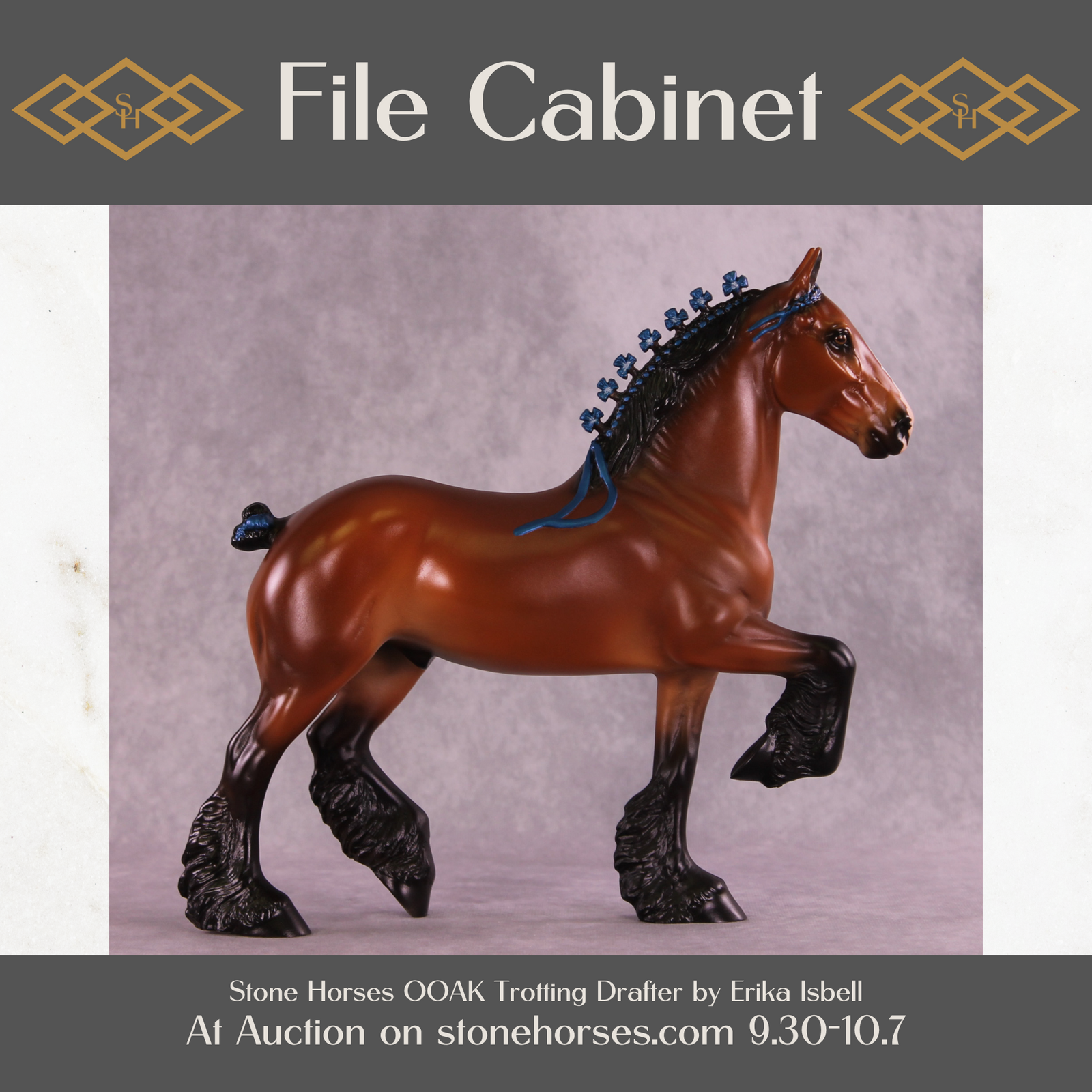 File Cabinet OOAK Trotting Drafter by Erika Isbell Best Offer 10/7/25