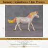 Este OOAK Custom Cream Pearl Unicorn Pony Chip By Kristin Cermele - Gemstone Series