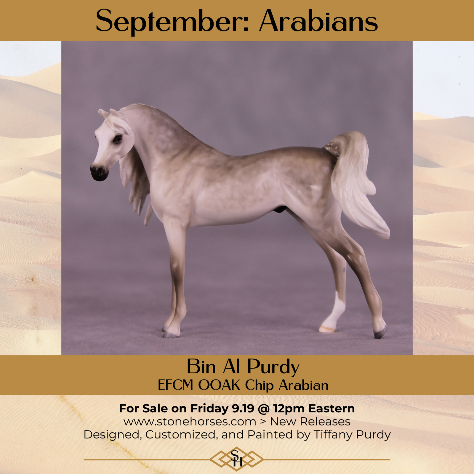 Bin Al Purdy OOAK EFCM Chip Arabian by Tiffany Purdy GS925