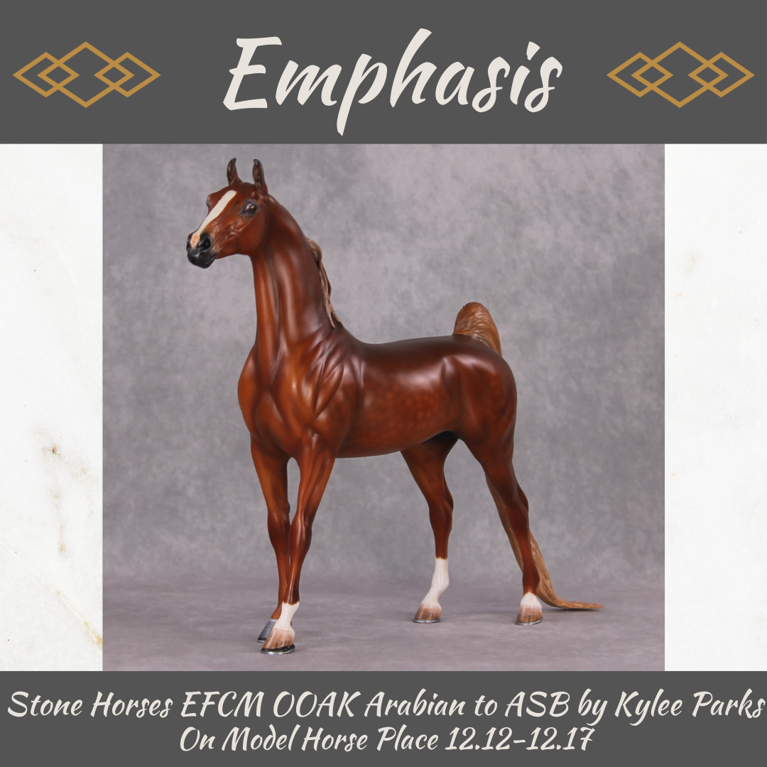 Emphasis OOAK Extreme Custom Arabian Stallion to a Dappled Chestnut Saddlebred By Kylee Parks Best Offers 12/17/24