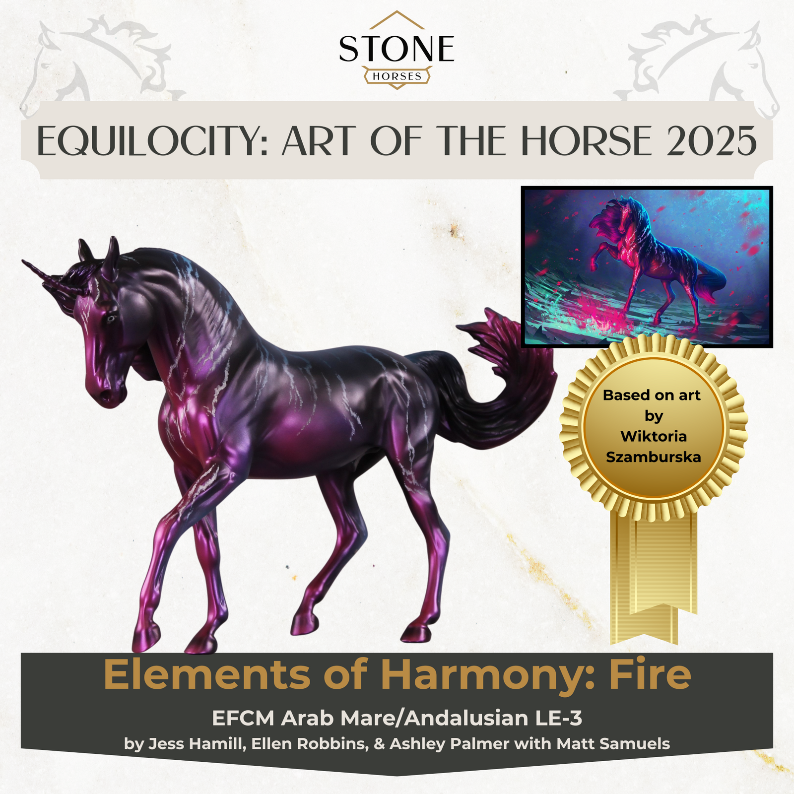 PREVIEW Art of the Horse "Elements of Harmony: Fire" LE-3 EFCM Arab Mare/Andalusian EQ25