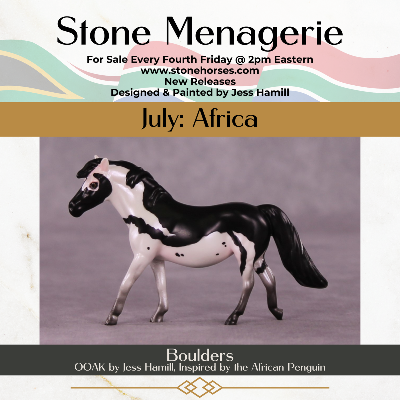 Boulders OOAK Pony Chip by Jess Hamill MS25