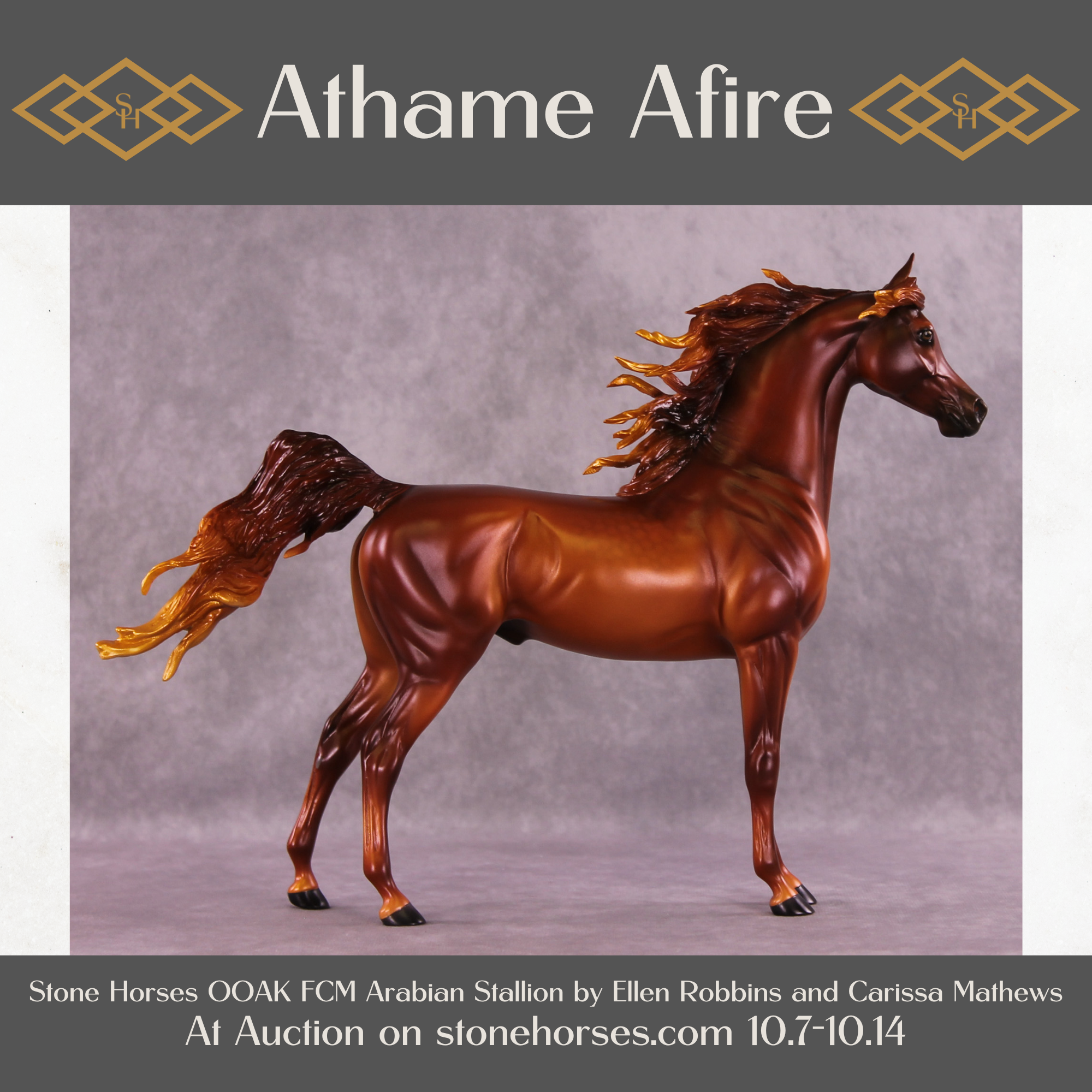 Athame Afire OOAK FCM Arabian Stallion by Ellen Robbins Best Offer 10/14/25