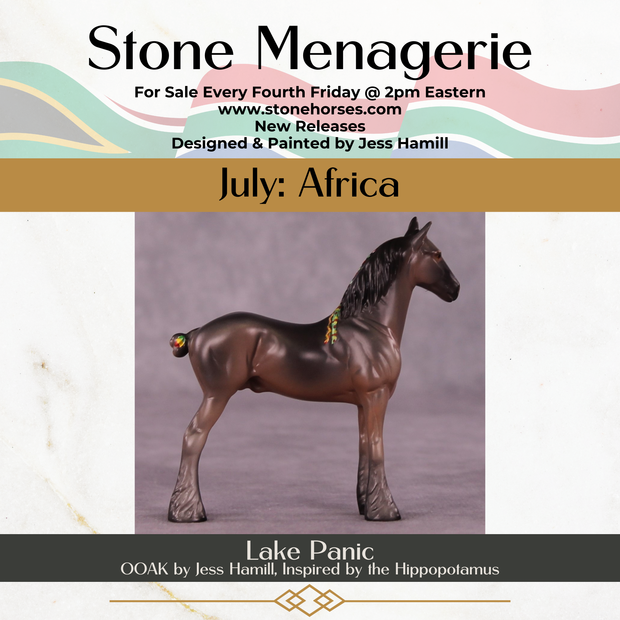 Lake Panic OOAK Draft Chip by Jess Hamill MS25