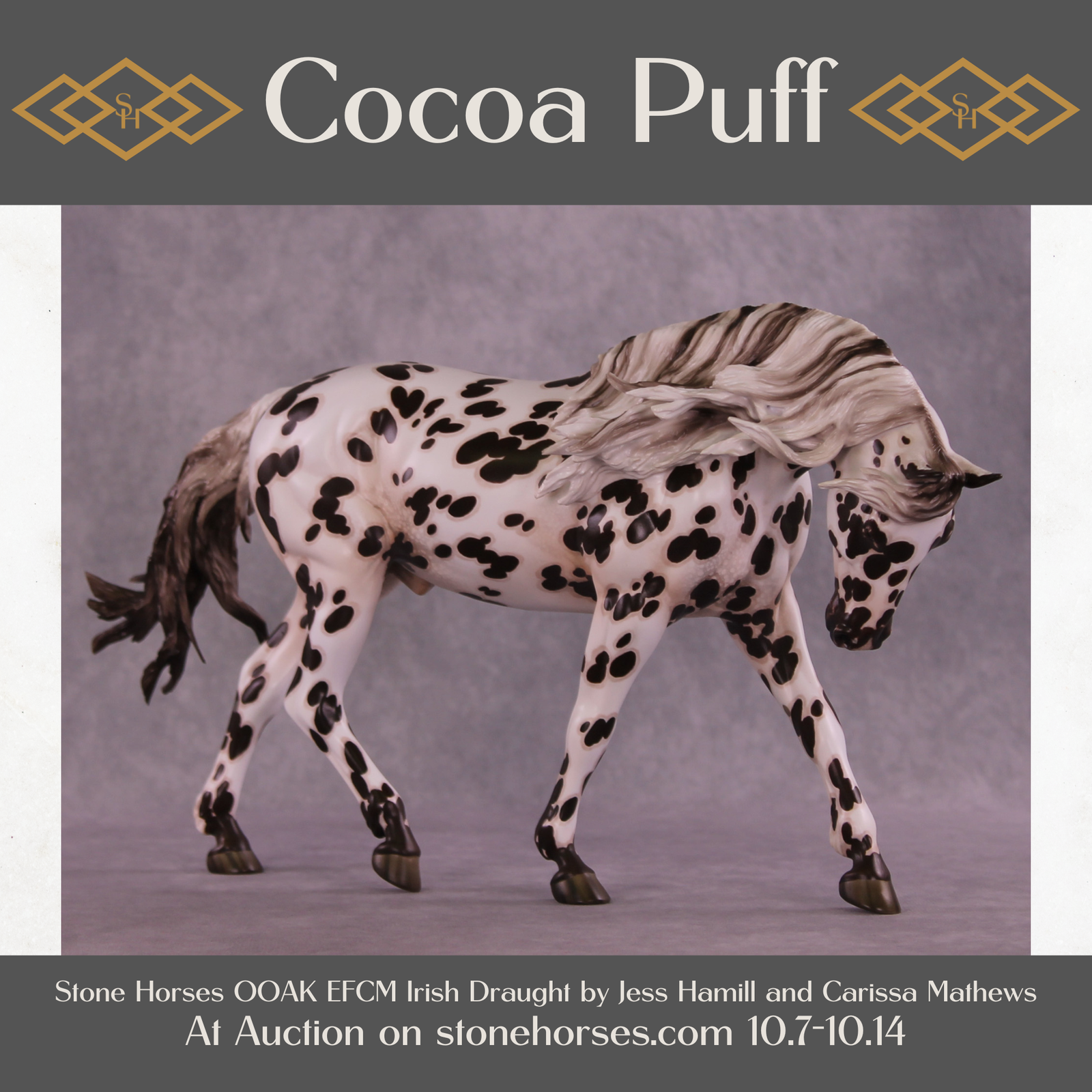 Cocoa Puff OOAK EFCM Irish Draught by Jess Hamill Best Offer 10/14/25