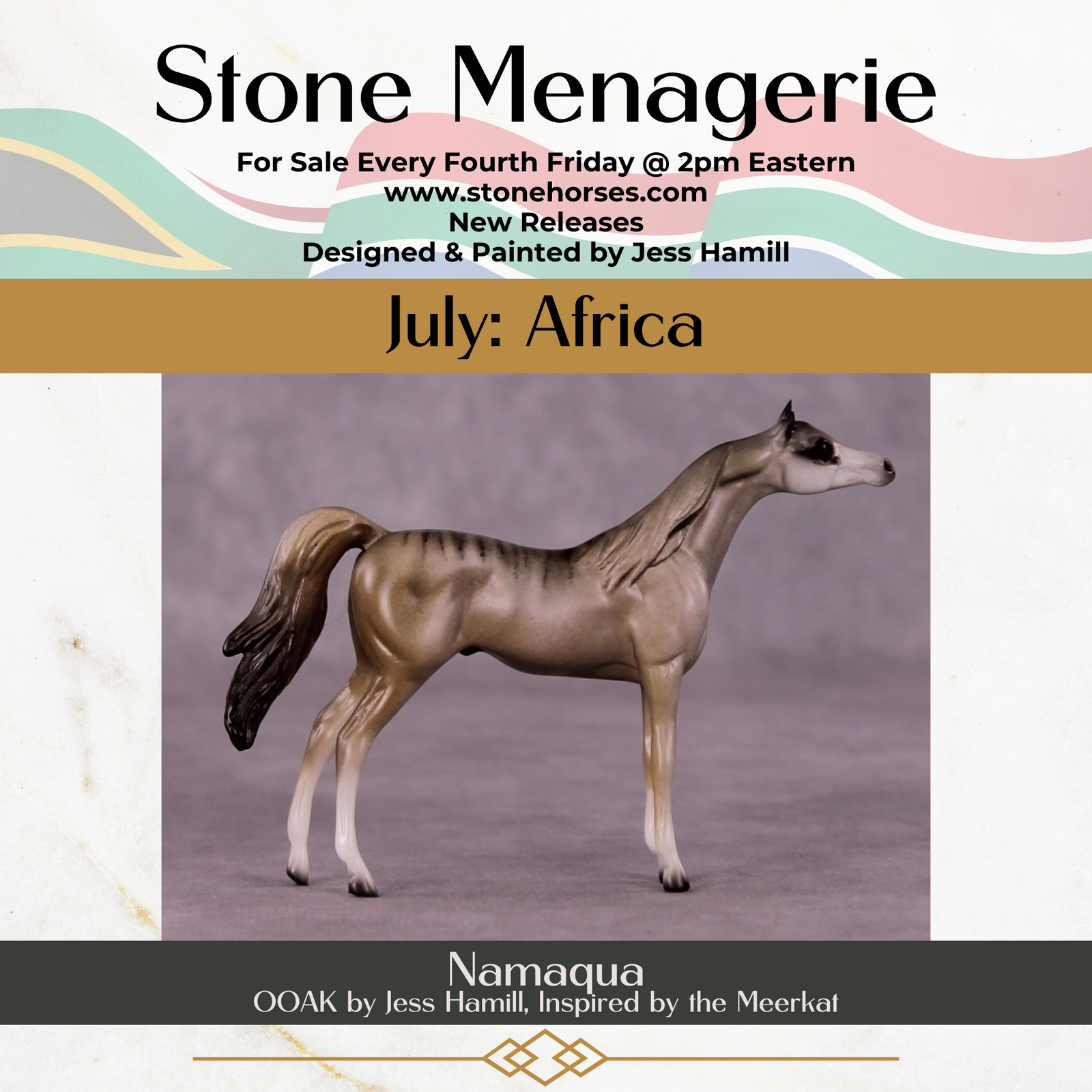 Namaqua OOAK Arabian Chip by Jess Hamill MS25