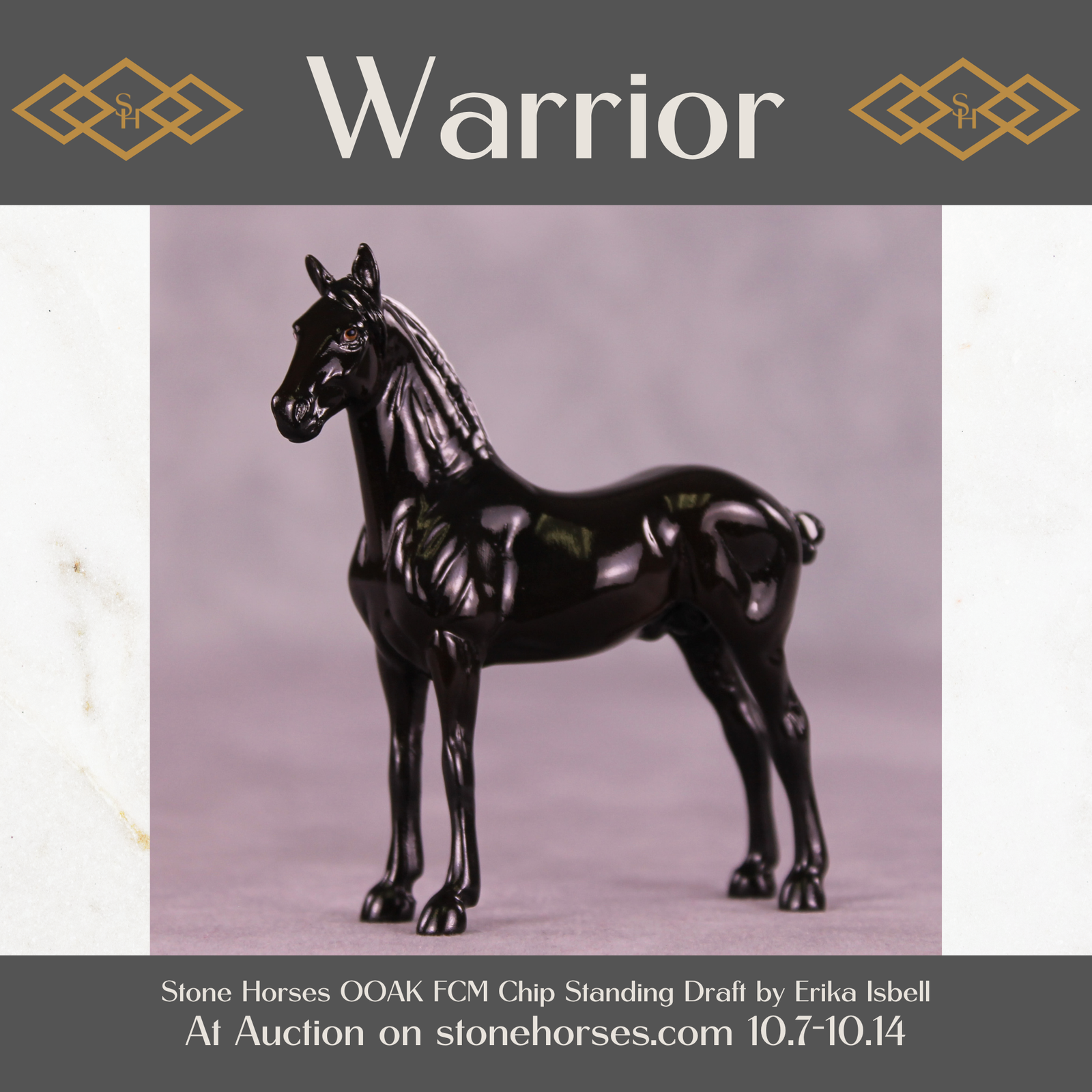 Warrior OOAK FCM Chip Standing Draft by Erika Isbell Best Offer 10/14/25