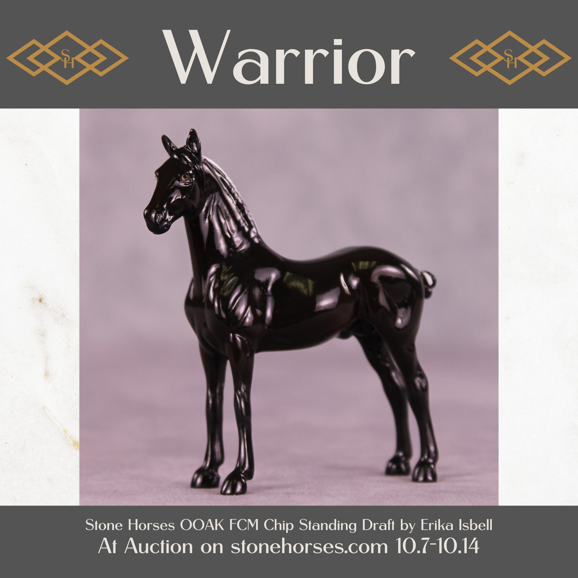 Warrior OOAK FCM Chip Standing Draft by Erika Isbell Best Offer 10/14/25