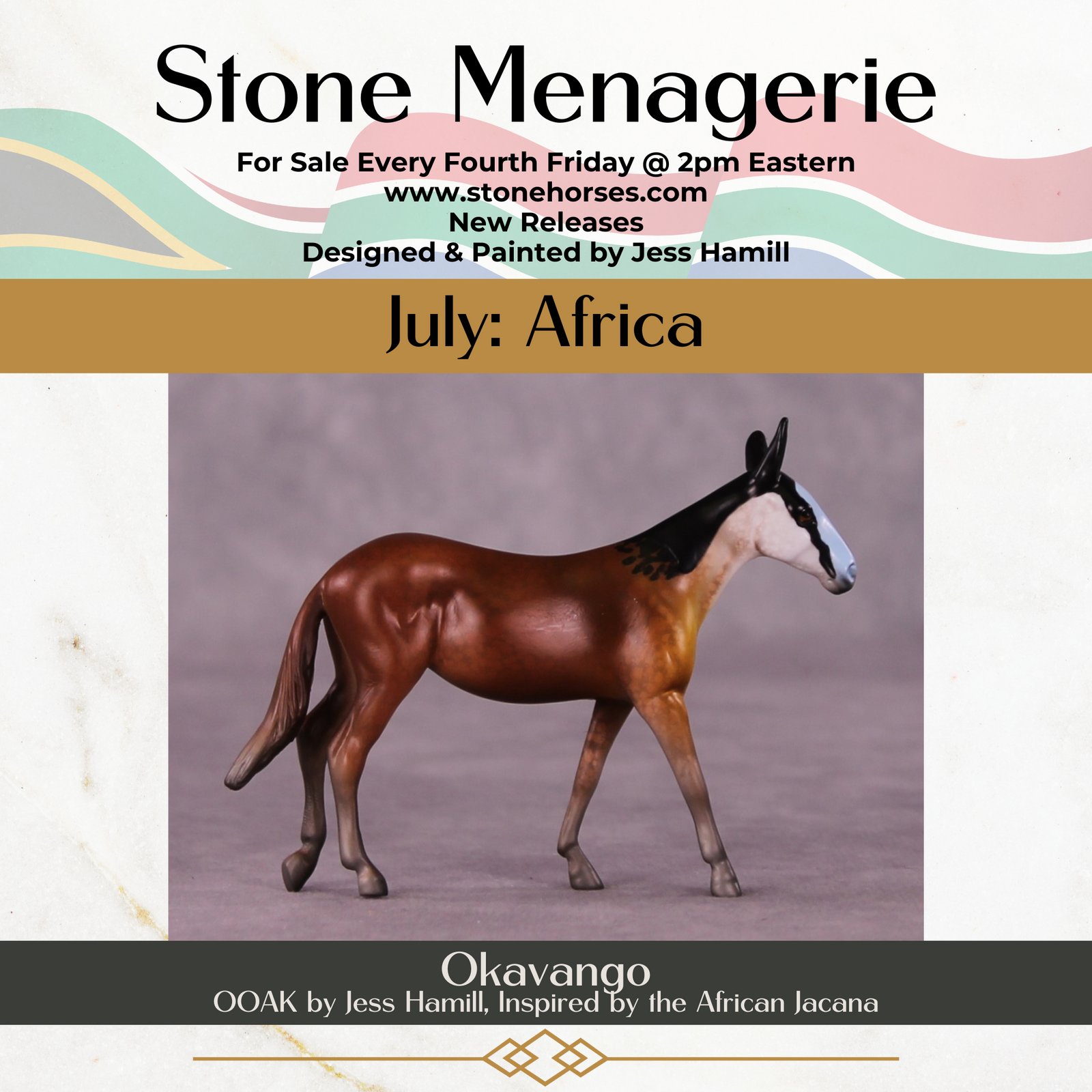 Okavango OOAK Mule Chip by Jess Hamill MS25