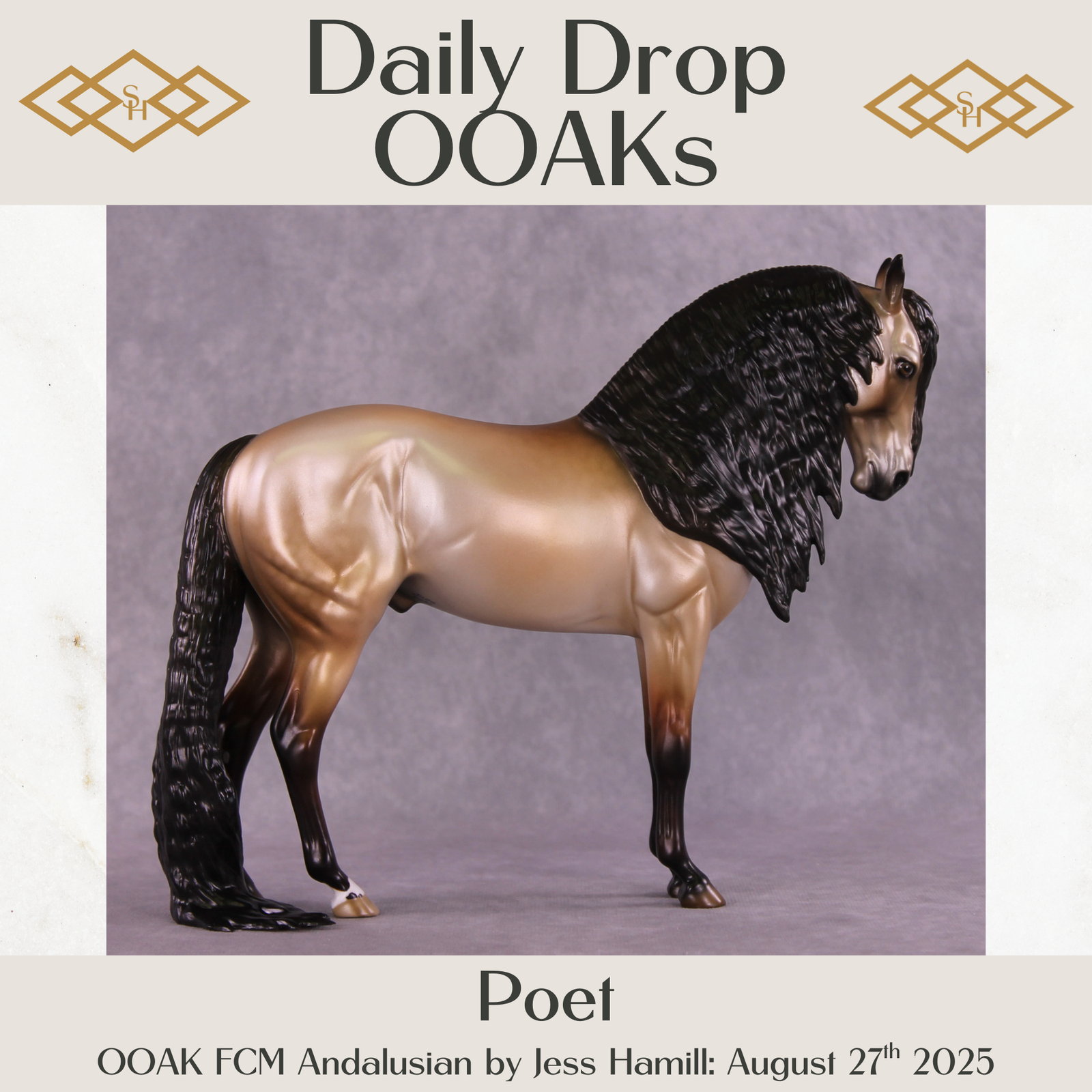 Poet OOAK FCM Andalusian by Jess Hamill DDOOAKs25