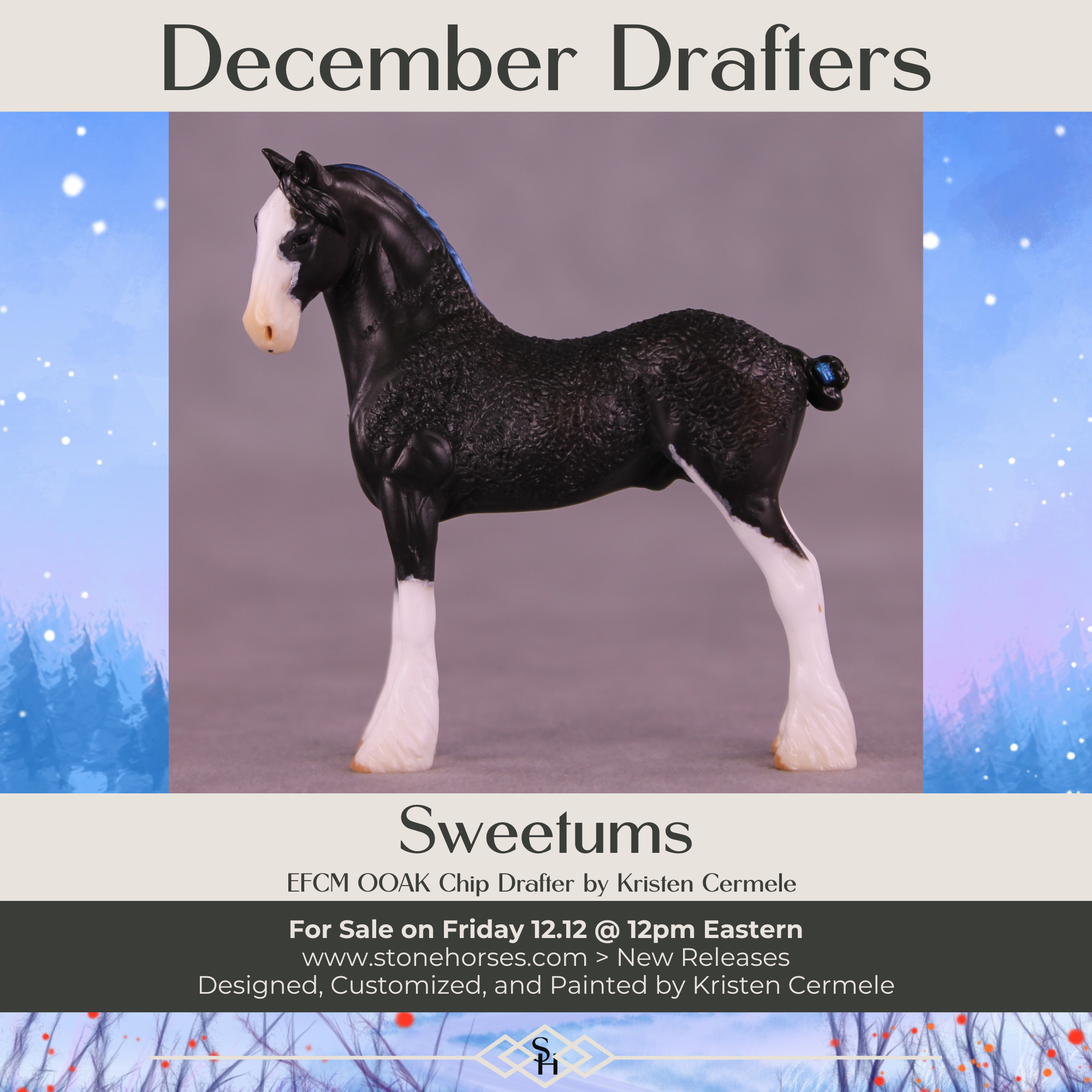 Sweetums OOAK EFCM Chip Standing Drafter by Kristen Cermele GS1225