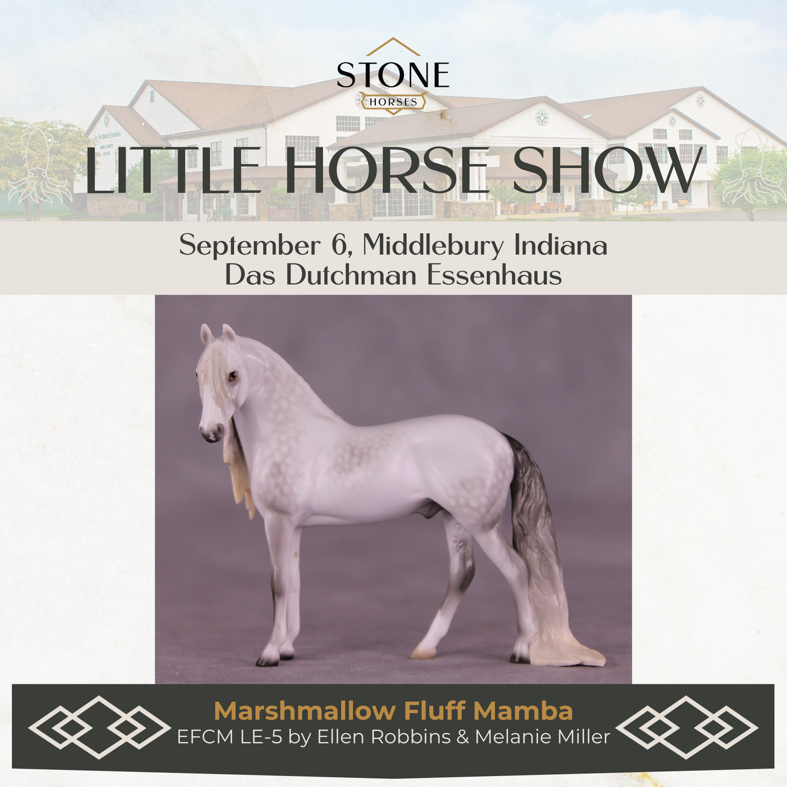 Preview: Marshmallow Fluff Mamba LE-5 EFCM Chip Andalusian by Ellen Robbins LHS25