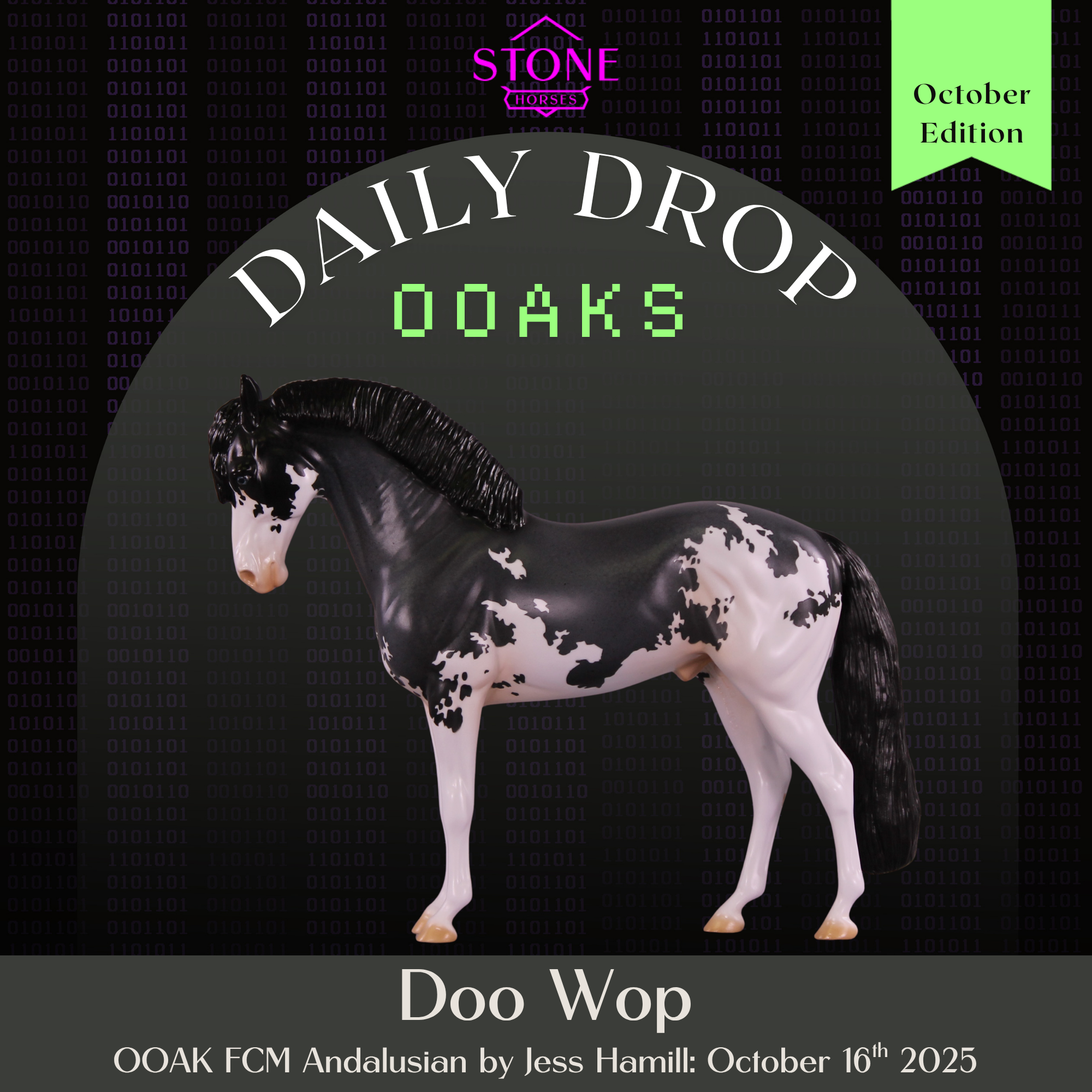 Doo Wop OOAK FCM Andalusian by Jess Hamill DDOOAKs25